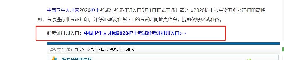 如何打印护考准考证