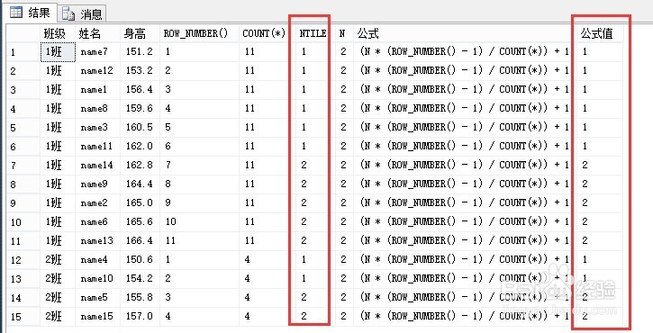 MSSQL中排名函数NTILE的高级使用