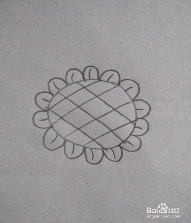 向日葵简笔画教学