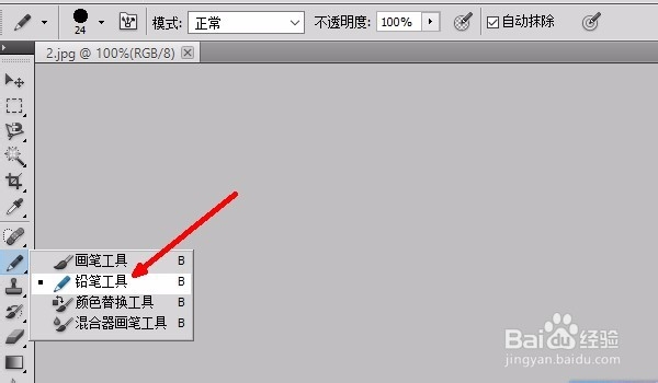 如何利用Photoshop铅笔工具去除照片中的瑕疵