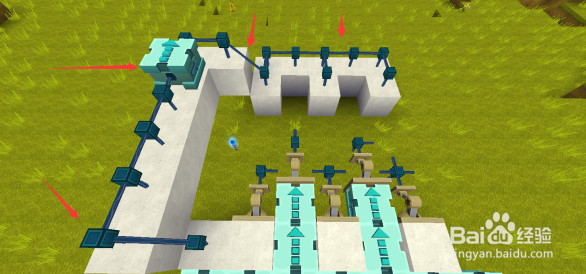 迷你世界密码门怎么做