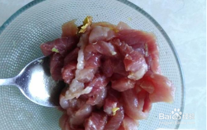 肉丝炒粉利的做法