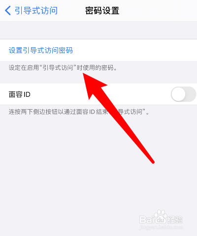 苹果手机怎样设置引导式访问密码