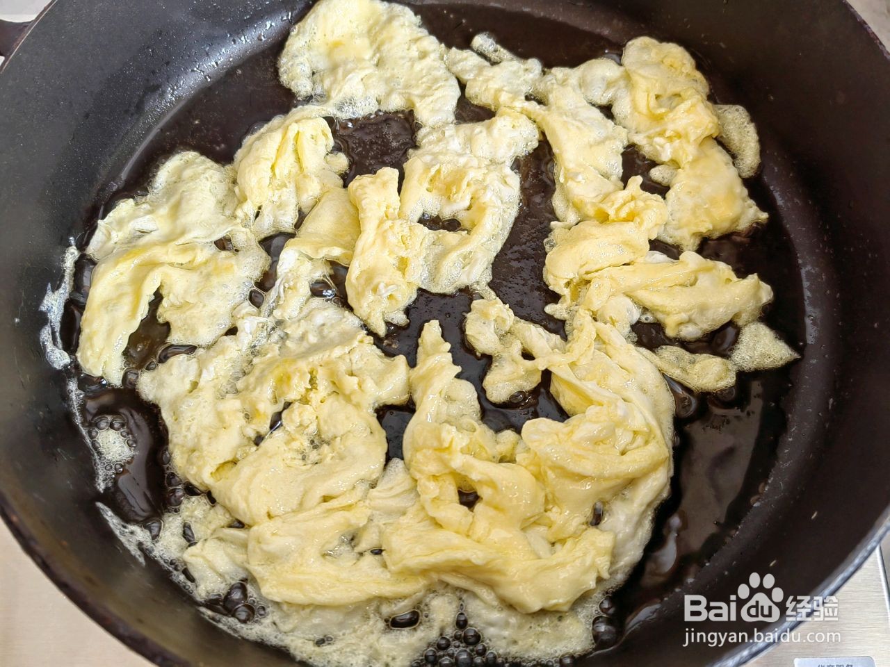 韭苔虾仁炒蛋的做法