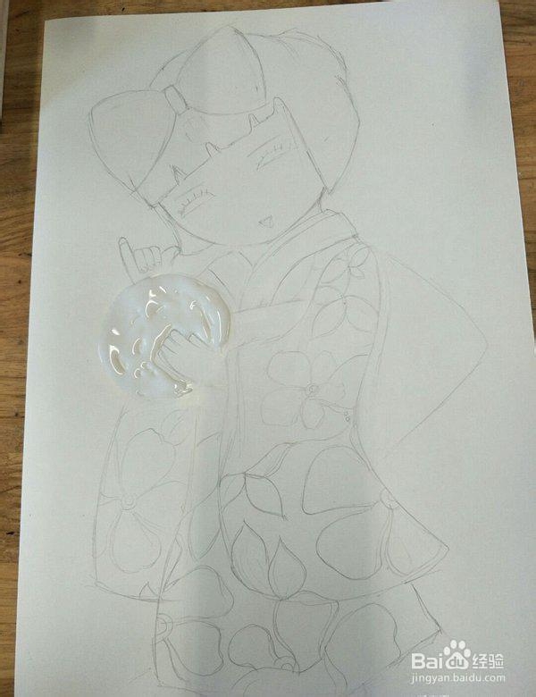 蛋壳粘贴画diy教程