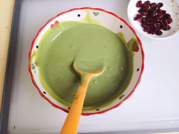 抹茶蔓越莓松饼