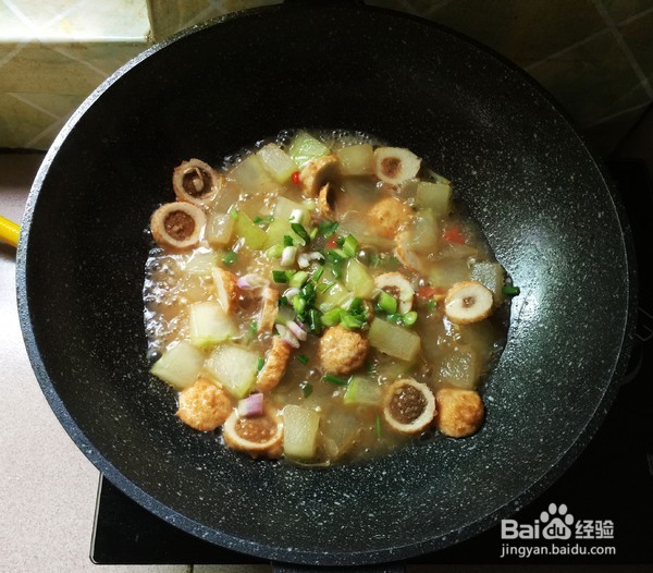 冬瓜烩鱼丸的做法