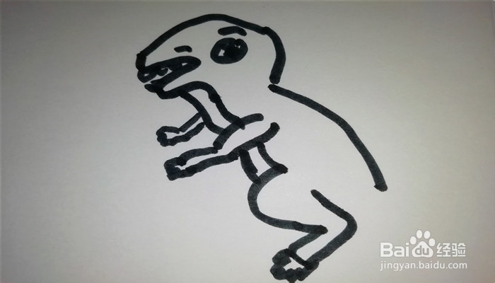 怎么样用简笔画画恐龙