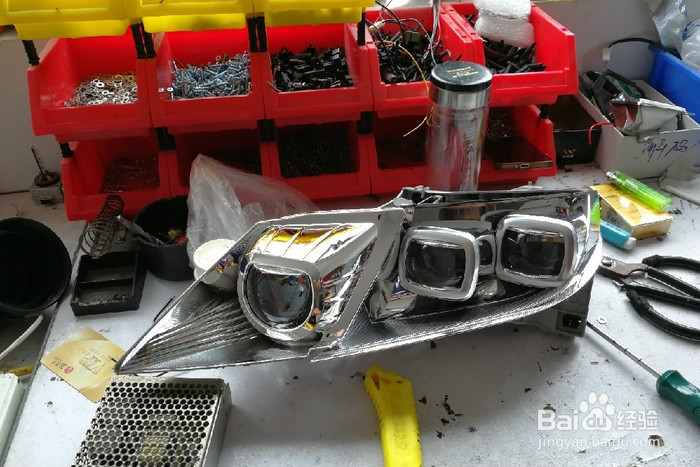 奥德赛车灯改装aes奥德赛易改件步骤，教你改