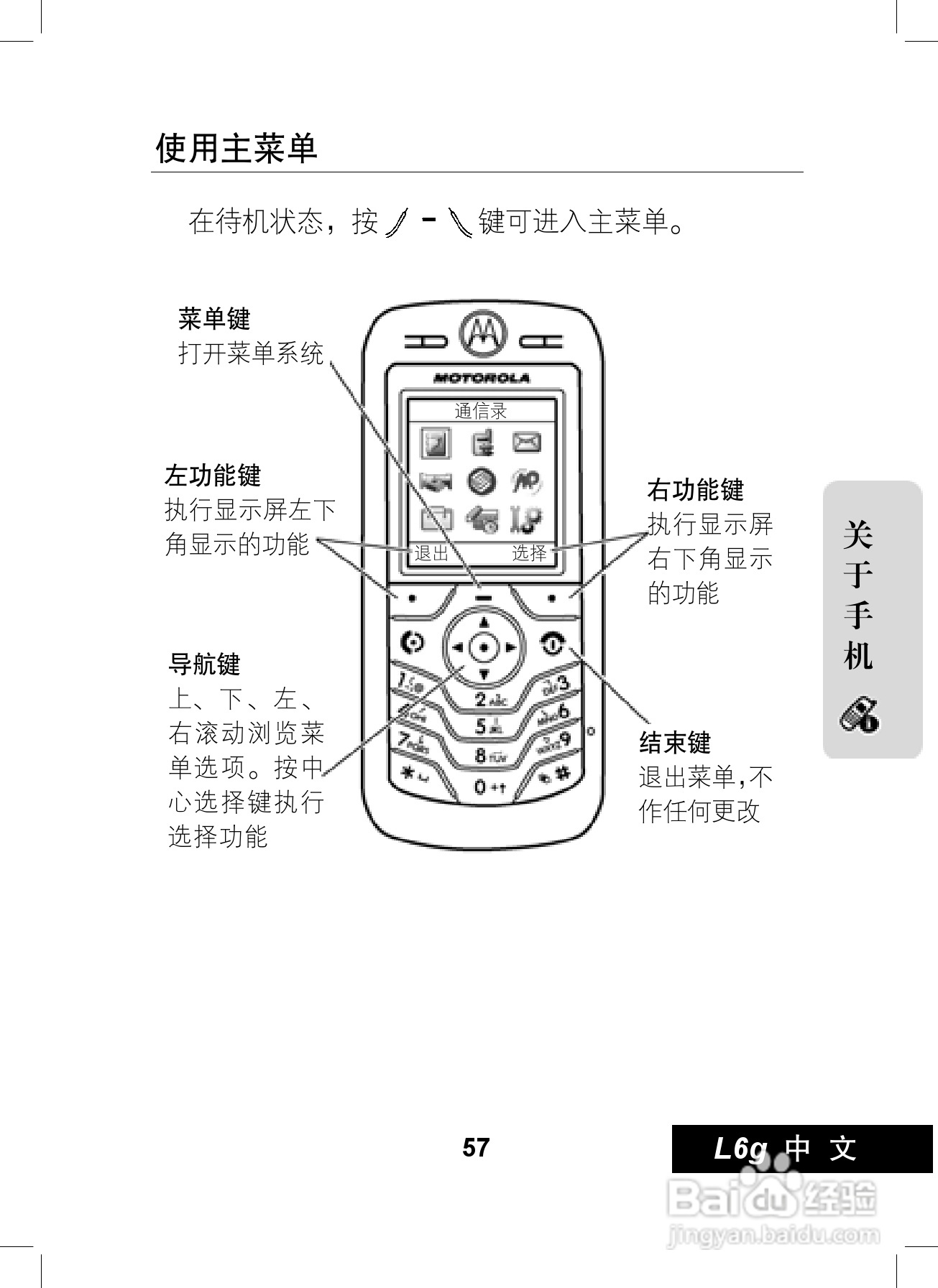 摩托罗拉L6G手机使用说明书:[6]