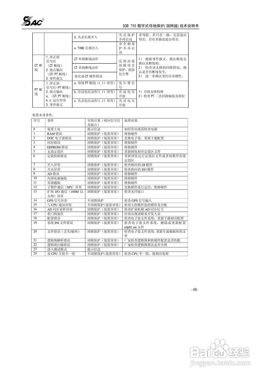 SGB750数字式母线保护使用说明书:[6]