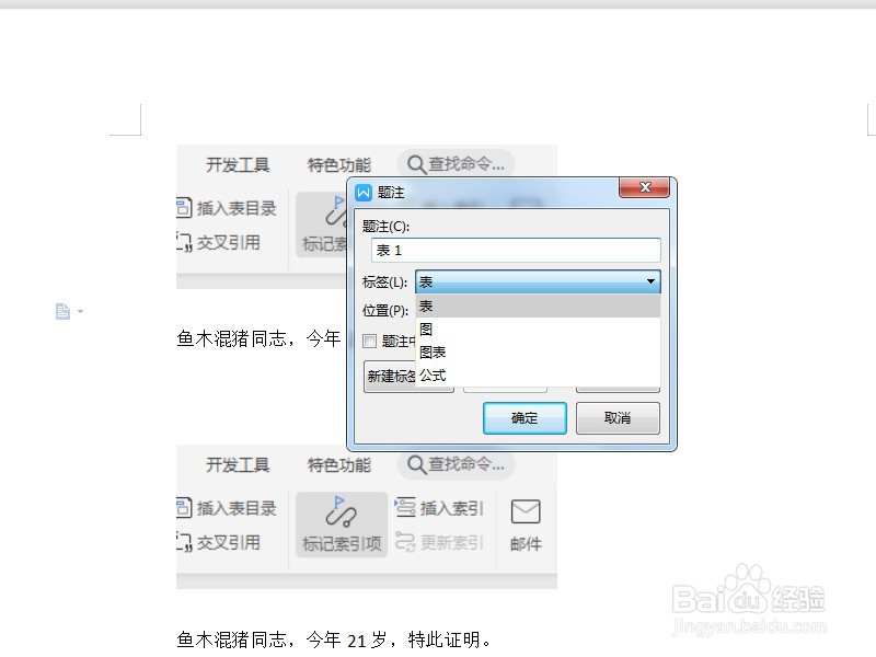 WPS文字如何插入题注