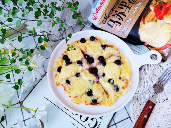 蓝莓香蕉吐司披萨