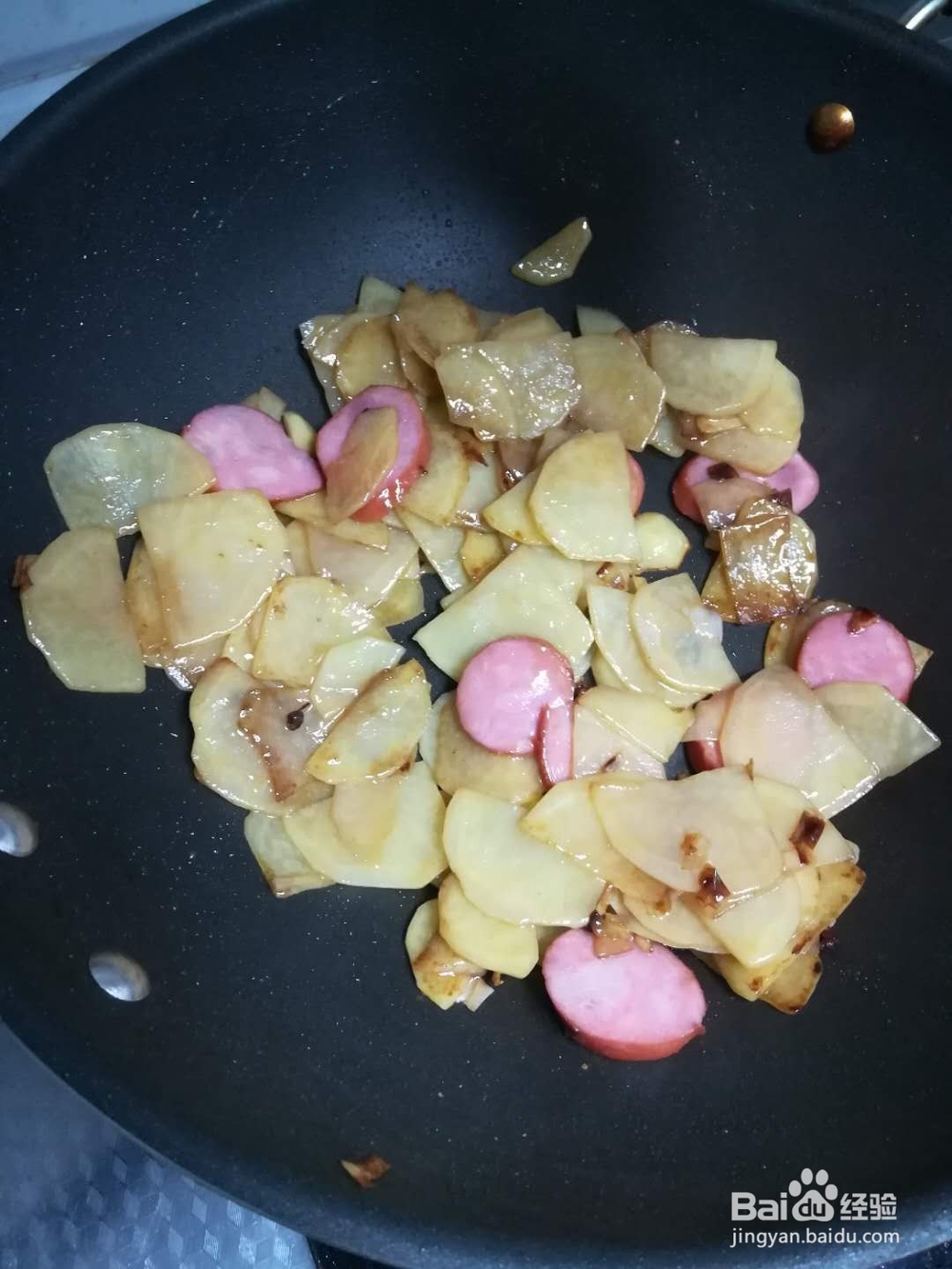 土豆片炒火腿