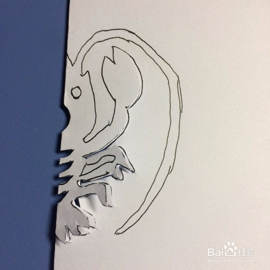 怎样剪纸小龙虾