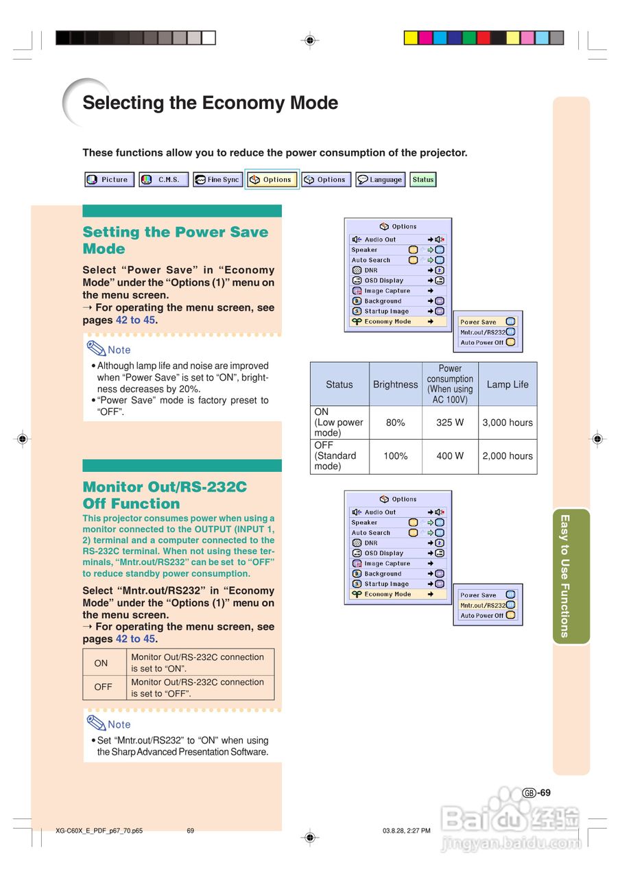 夏普XG-C60X投影机使用说明书:[8]