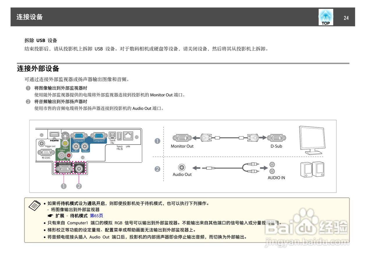 爱普生EB-C1030WN投影机使用说明书:[3]