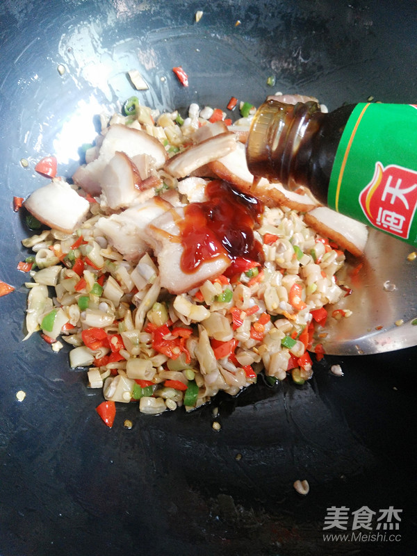 酸四季豆炒腊肉