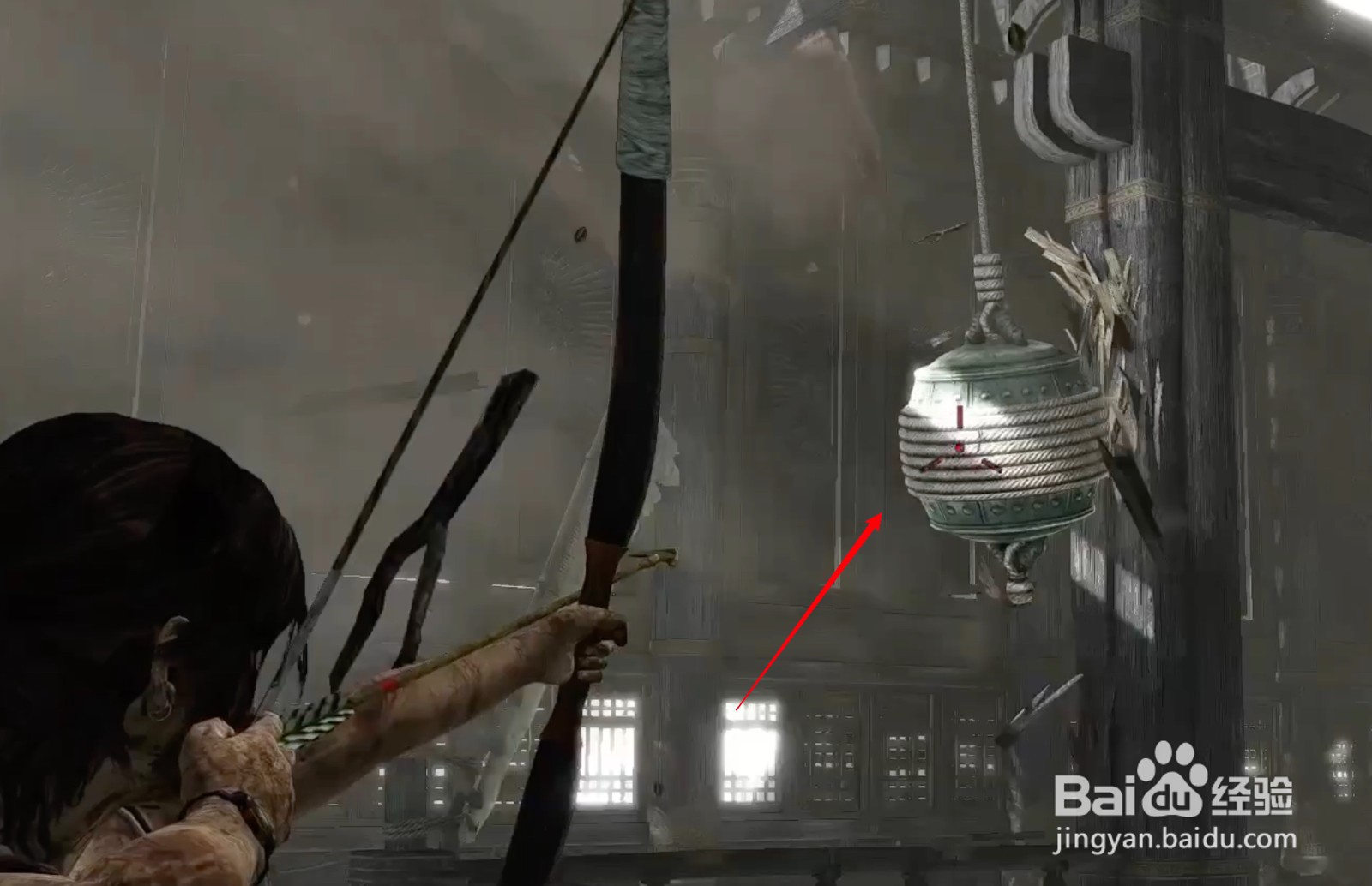 古墓丽影9钟怎么掉下来