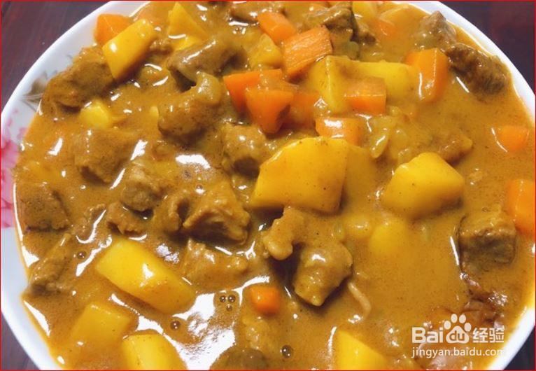 咖喱土豆牛肉的做法