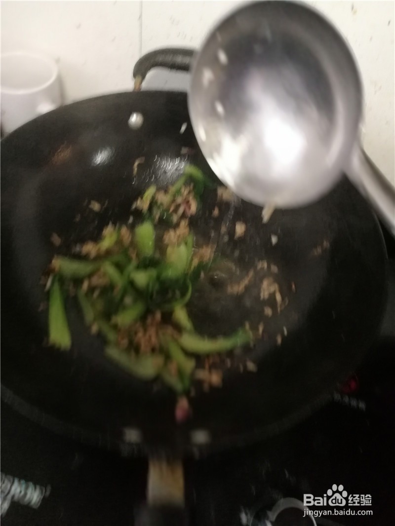 猪肉丝炒油菜