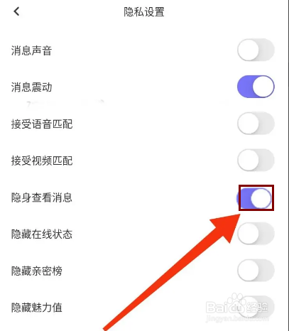 文撩怎么隐身查看消息
