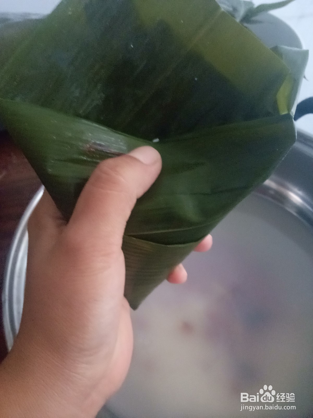 葡萄干红豆粽子