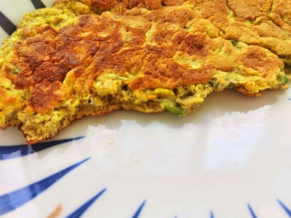 槐花全麦鸡蛋饼