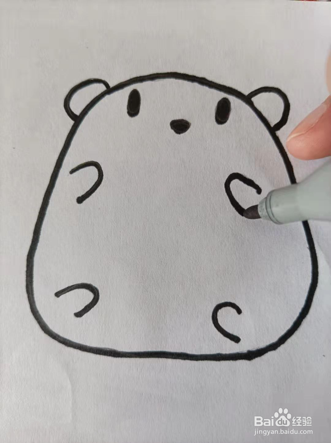小熊的手账图案怎么画