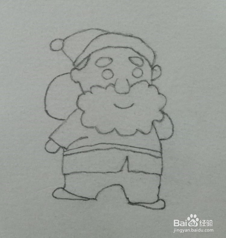 圣诞老人的简单画法 用简笔画怎么画圣诞老人
