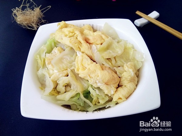 自制包菜炒鸡蛋