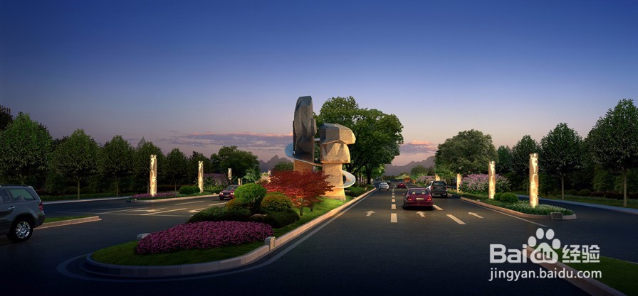 道路绿化效果图设计中的树种都有哪些分类?