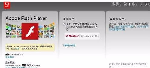 自动运行 adobe flash player 插件