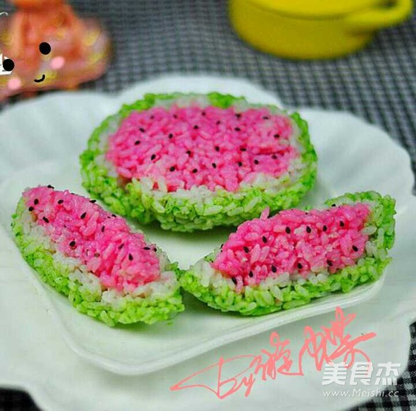 西瓜饭团的做法