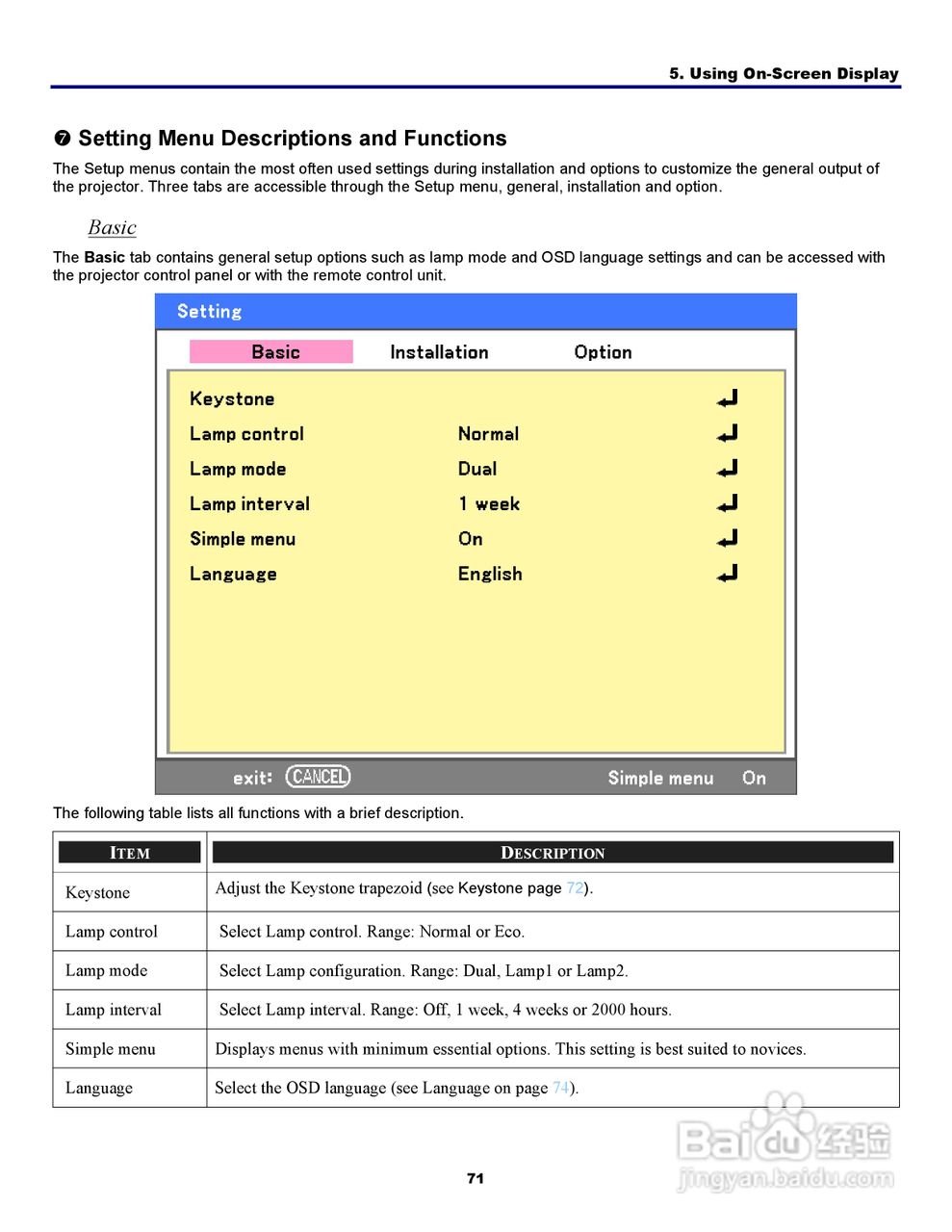 三洋 PDG-DWT50L投影机说明书:[8]