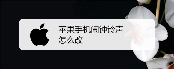 苹果手机闹钟铃声怎么改