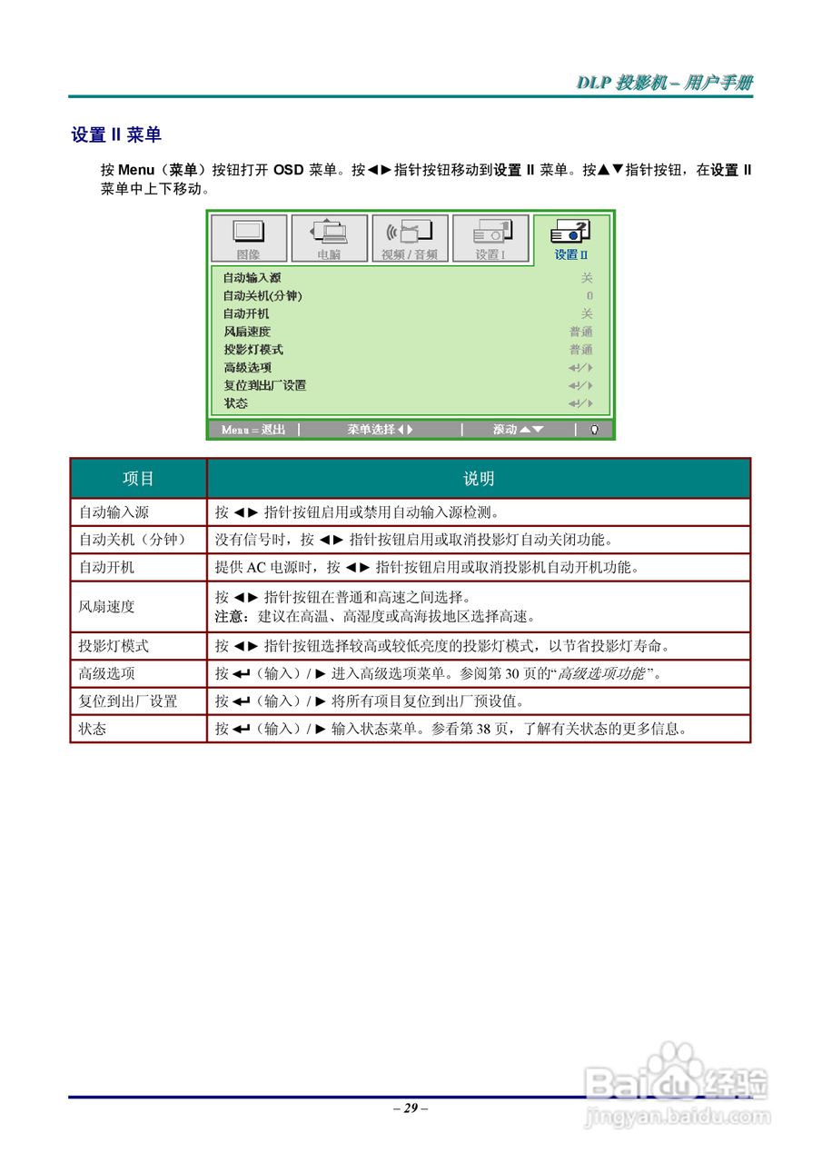 丽讯Vivitek D930TX投影机说明书:[4]