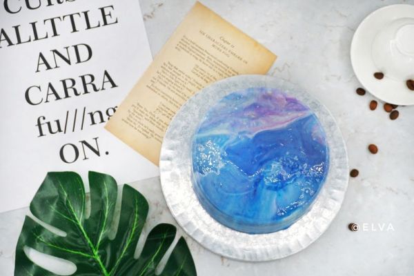 星空淋面蛋糕（戚风胚）