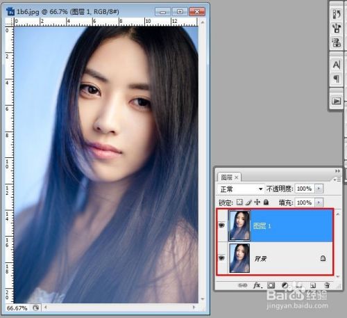 PS快速美白照片