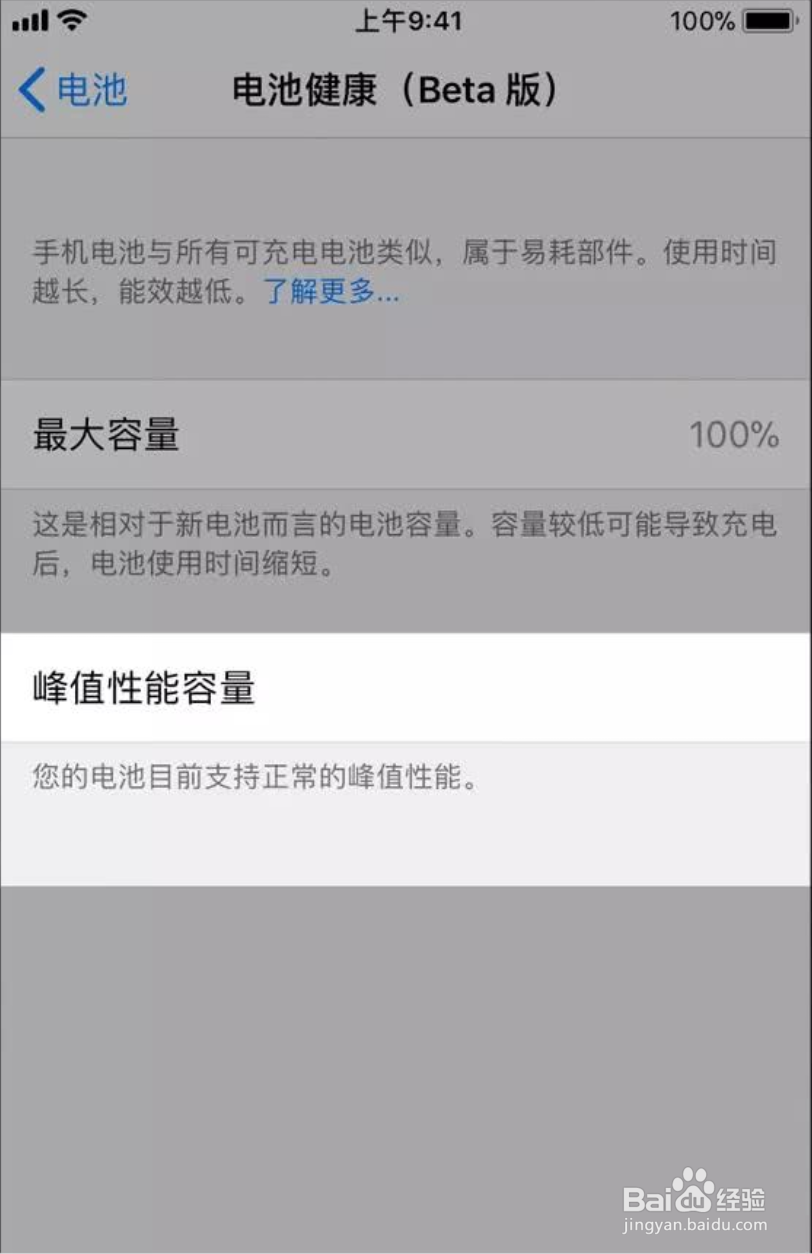 更新后的iphone怎么直接查看手机电池损耗情况