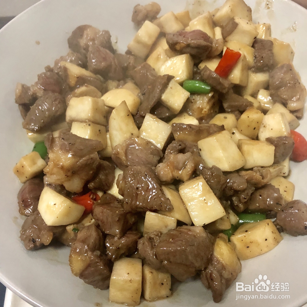 一学就会的黑椒杏鲍菇牛肉粒