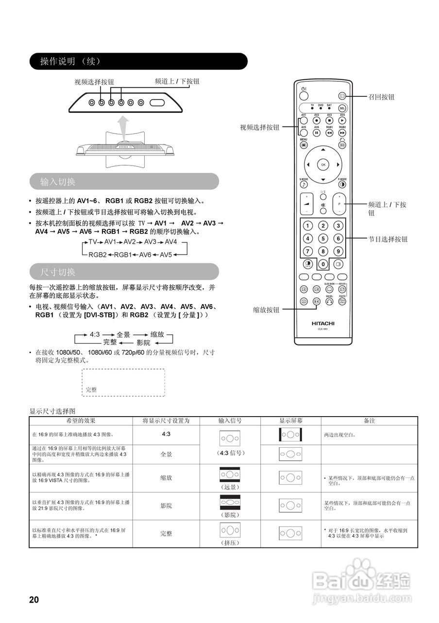 日立32液晶彩色电视接收机说明书:[3]