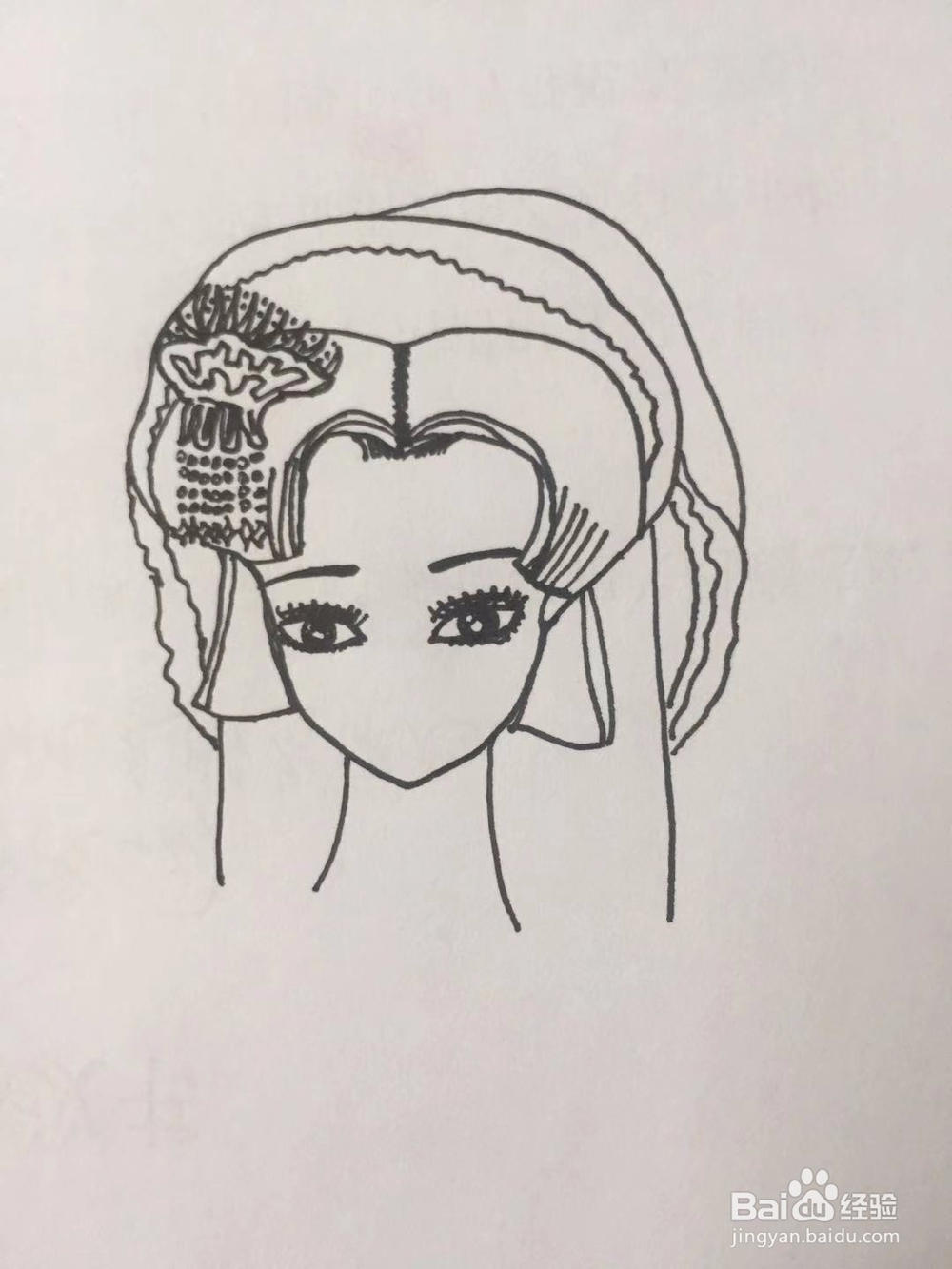 茉莉水彩手绘之雪姬