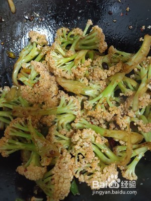 豆豉爆炒有机菜花