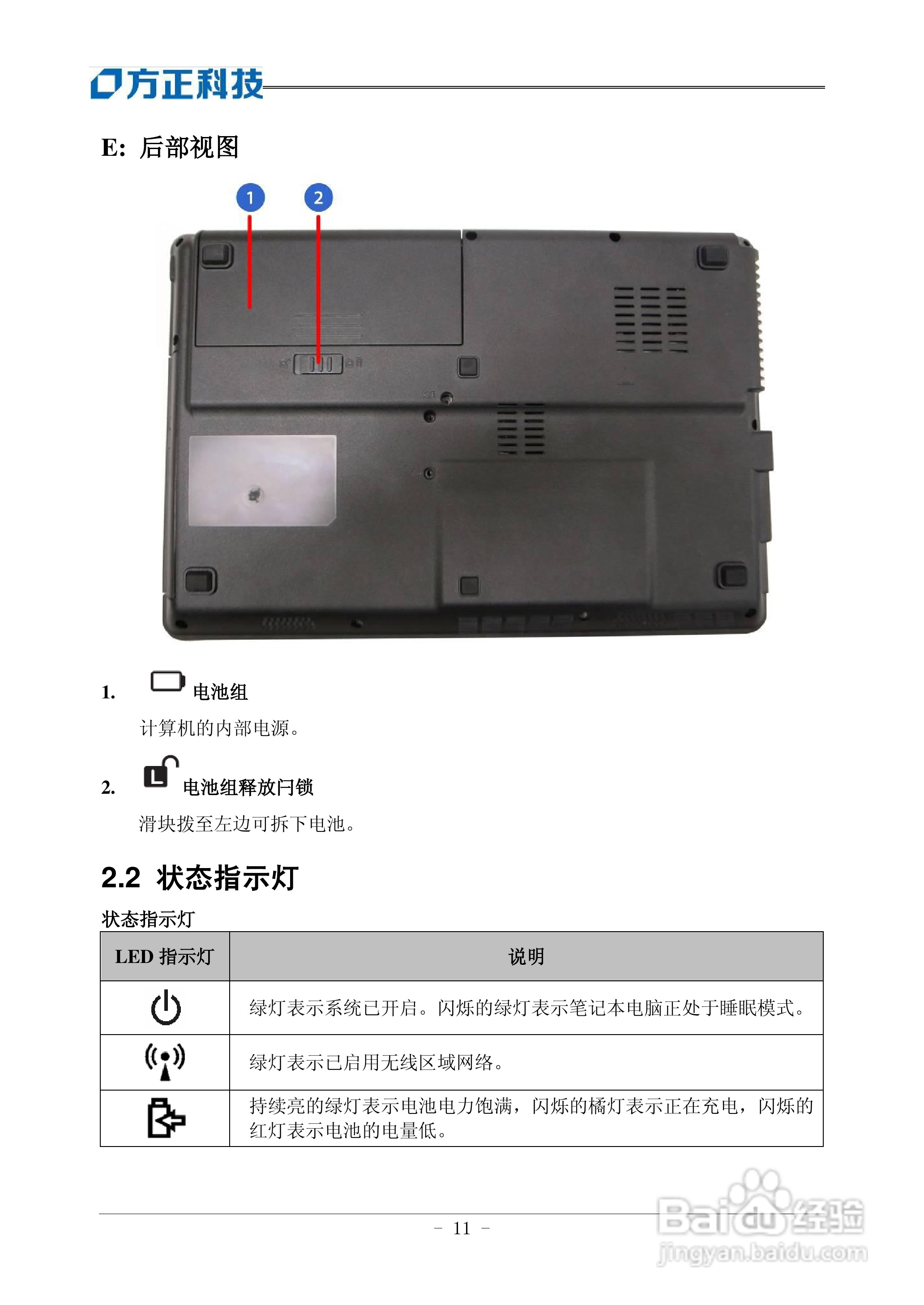 方正R411SG笔记本电脑使用说明书:[2]