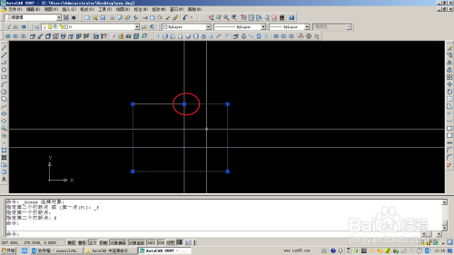 AutoCAD 中打断于点的使用