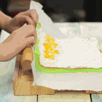美味异域口味小清新蛋糕卷