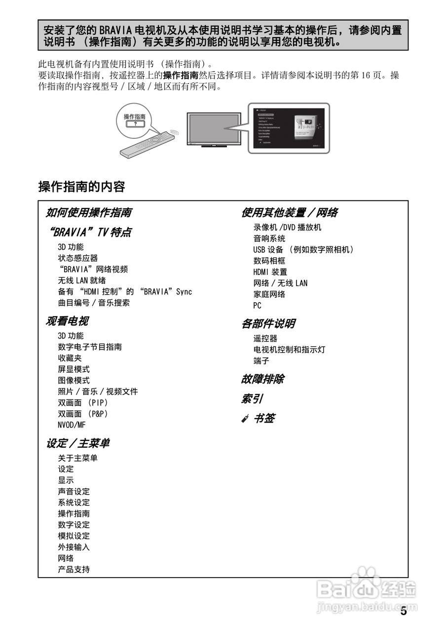 索尼KDL-32EX420液晶彩电使用说明书:[1]