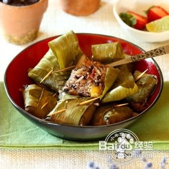 一根牙签引发的粽子新包法-竹香糯米鸡