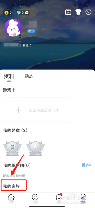 小白语音怎么申请加入家族